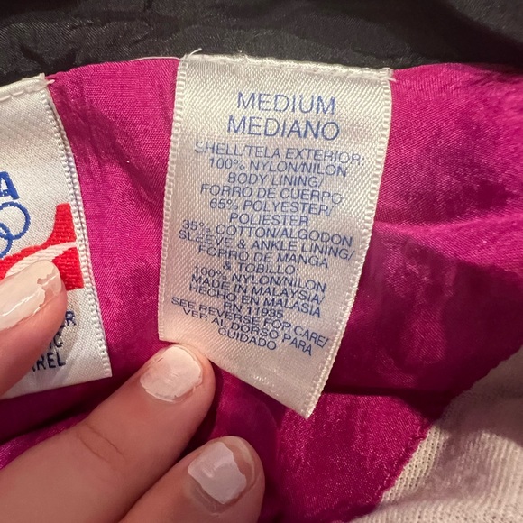 Vintage USA Olympics Windbreaker JcPenny Women’s Size M - Picture 5 of 8